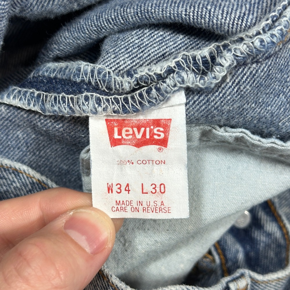 VTG 80s Levi's 501 Jeans *32x28.5 Acid Stone Wash Button Fly USA Rare Grunge Men - Picture 3 of 11